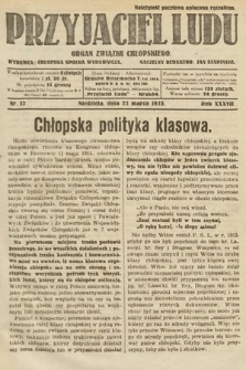 Przyjaciel Ludu : organ Związku Chłopskiego. 1925, nr 12