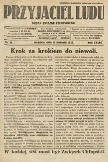 Przyjaciel Ludu : organ Związku Chłopskiego. 1925, nr 16