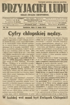 Przyjaciel Ludu : organ Związku Chłopskiego. 1925, nr 20