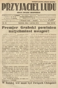 Przyjaciel Ludu : organ Związku Chłopskiego. 1925, nr 23