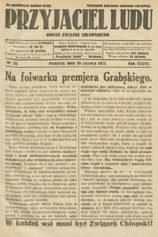 Przyjaciel Ludu : organ Związku Chłopskiego. 1925, nr 26
