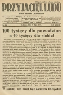 Przyjaciel Ludu : organ Związku Chłopskiego. 1925, nr 28