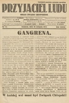 Przyjaciel Ludu : organ Związku Chłopskiego. 1925, nr 35