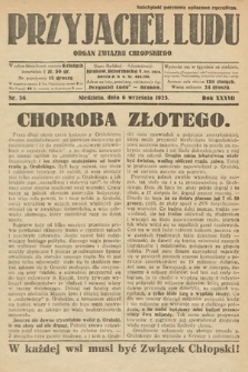 Przyjaciel Ludu : organ Związku Chłopskiego. 1925, nr 36
