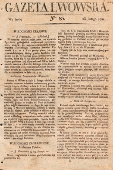 Gazeta Lwowska. 1831, nr 23