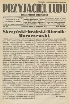 Przyjaciel Ludu : organ Związku Chłopskiego. 1925, nr 48