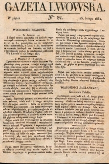 Gazeta Lwowska. 1831, nr 24