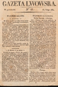 Gazeta Lwowska. 1831, nr 25