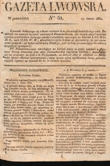 Gazeta Lwowska. 1831, nr 31
