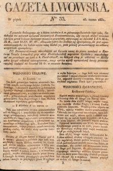 Gazeta Lwowska. 1831, nr 33