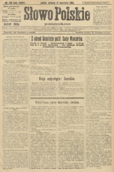 Słowo Polskie (poniedziałkowe). 1923, nr 103