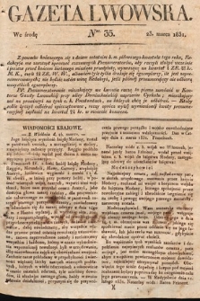 Gazeta Lwowska. 1831, nr 35