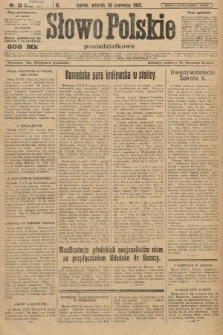 Słowo Polskie (poniedziałkowe). 1923, nr 23 (172)