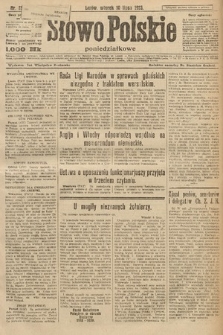 Słowo Polskie (poniedziałkowe). 1923, nr 25 (186)