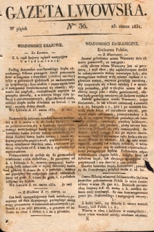 Gazeta Lwowska. 1831, nr 36