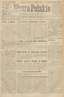 Słowo Polskie. 1923, nr 314