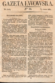Gazeta Lwowska. 1831, nr 38