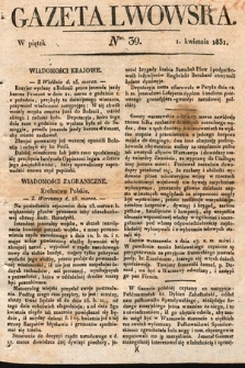 Gazeta Lwowska. 1831, nr 39