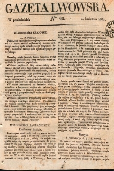 Gazeta Lwowska. 1831, nr 40