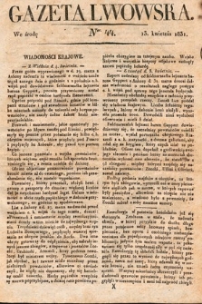 Gazeta Lwowska. 1831, nr 44