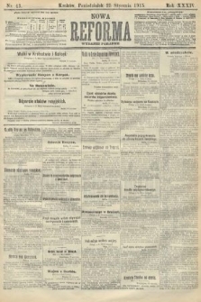 Nowa Reforma (wydanie poranne). 1915, nr 43