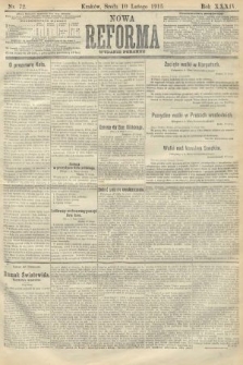 Nowa Reforma (wydanie poranne). 1915, nr 72