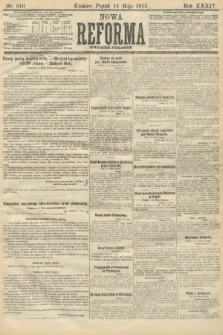 Nowa Reforma (wydanie poranne). 1915, nr 240