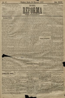 Nowa Reforma (numer popołudniowy). 1912, nr 37