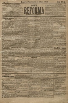 Nowa Reforma (numer popołudniowy). 1912, nr 115