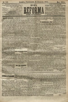 Nowa Reforma (numer popołudniowy). 1912, nr 182