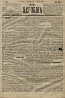 Nowa Reforma (numer popołudniowy). 1912, nr 216
