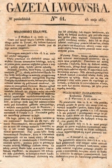 Gazeta Lwowska. 1831, nr 61
