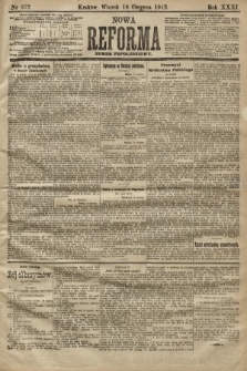 Nowa Reforma (numer popołudniowy). 1912, nr 272