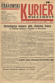 Krakowski Kurier Wieczorny. 1937, nr 3