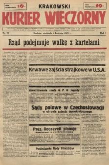 Krakowski Kurier Wieczorny. 1937, nr 22