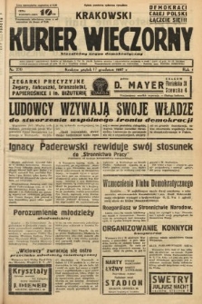 Krakowski Kurier Wieczorny : niezależny organ demokratyczny. 1937, nr 270
