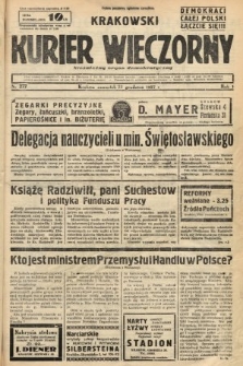 Krakowski Kurier Wieczorny : niezależny organ demokratyczny. 1937, nr 277