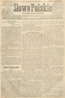 Słowo Polskie (wydanie popołudniowe). 1907, nr 37