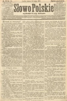 Słowo Polskie (wydanie popołudniowe). 1907, nr 72