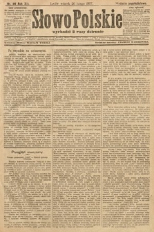 Słowo Polskie (wydanie popołudniowe). 1907, nr 96