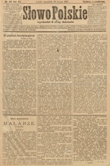 Słowo Polskie (wydanie popołudniowe). 1907, nr 100