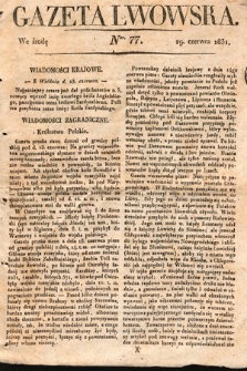 Gazeta Lwowska. 1831, nr 77