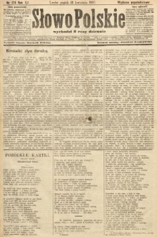 Słowo Polskie (wydanie popołudniowe). 1907, nr 170