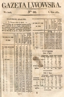 Gazeta Lwowska. 1831, nr 80