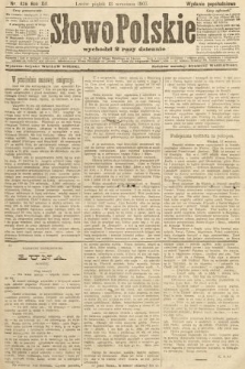 Słowo Polskie (wydanie popołudniowe). 1907, nr 426