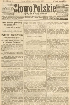 Słowo Polskie (wydanie popołudniowe). 1907, nr 458