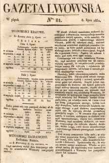 Gazeta Lwowska. 1831, nr 81