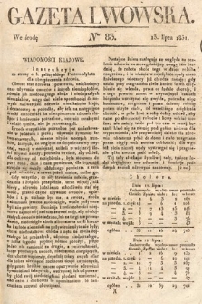 Gazeta Lwowska. 1831, nr 83