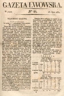 Gazeta Lwowska. 1831, nr 84