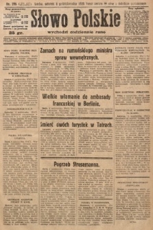 Słowo Polskie. 1929, nr 276
